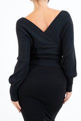 Maglia SoftCross incrociata in viscosa elasticizzata