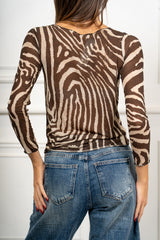 Maglia Aveline Zebrata