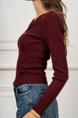 modella indossando Maglia Liora Drapé colore