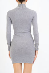 Tubino Shine con strass su collo e polsi