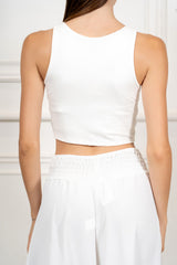 Top Crop Doppiato Basic