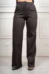 Pantalone Windsor a gamba larga