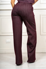 Pantalone Windsor a gamba larga