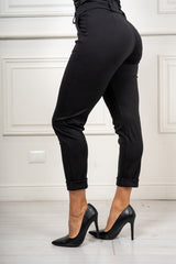 Pantalone Margot a sigaretta Nero
