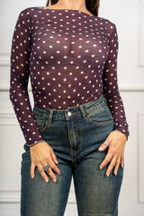 modella indossando Maglia Aveline colore