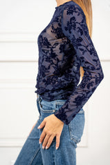 Maglia Velvet Bloom Round