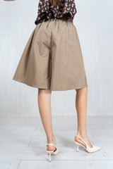 Bermuda Skirt Illusion in cotone con cintura
