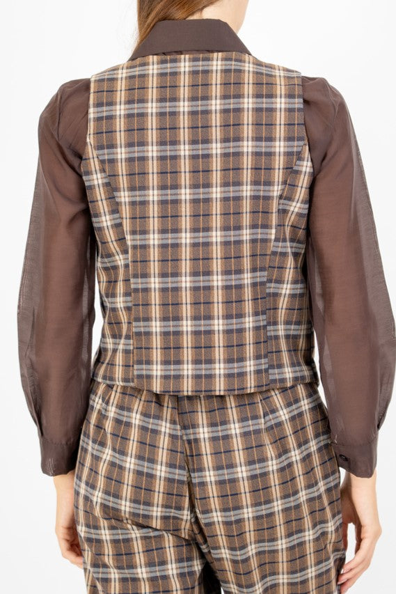 Gilet Scottish Warm a quadri