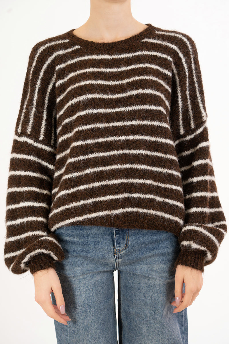 Maglione Soft Lines over a righe