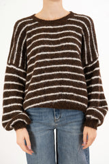 Maglione Soft Lines over a righe