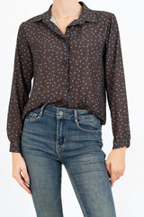Camicia velata DotBloom a pois
