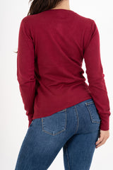 Cardigan in maglia fine con bottoni