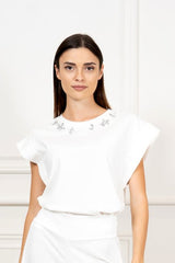 T-shirt Gioiello Spalla Scoperta