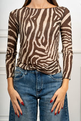 Maglia Aveline Zebrata