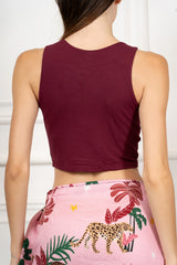 Top Crop Doppiato Basic
