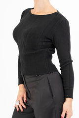 Maglia Dream Soft Touch in viscosa con girocollo ampio