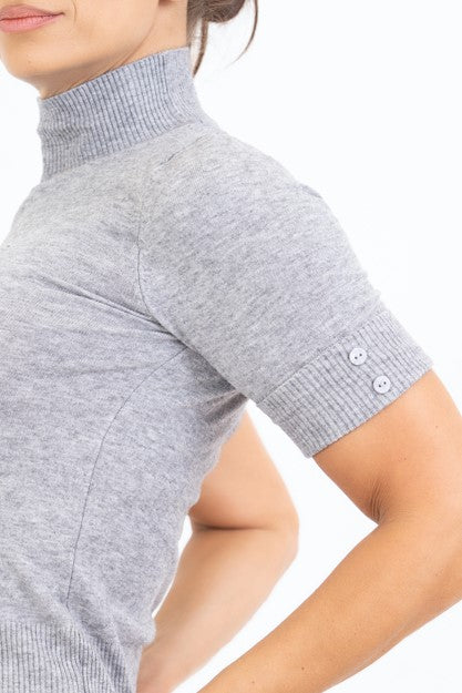Maglia KnitChic con Mezzo Collo e Bottoncini