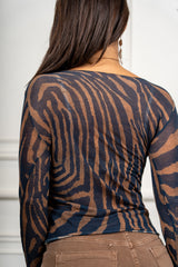 Maglia Aveline Zebrata