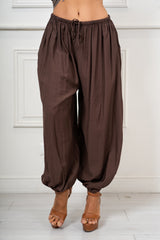 Pantalone Aladin in Viscosa Fiammata Made in Italy