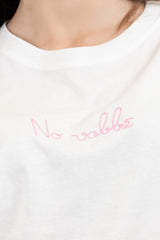 T-shirt scritta cotone “No Vabbè”.