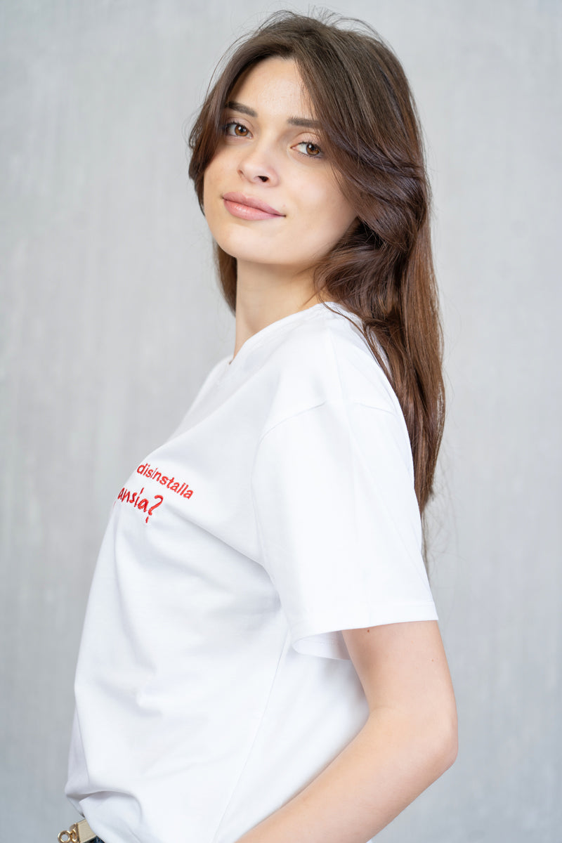 T-shirt “Come si disinstalla l’ansia?”
