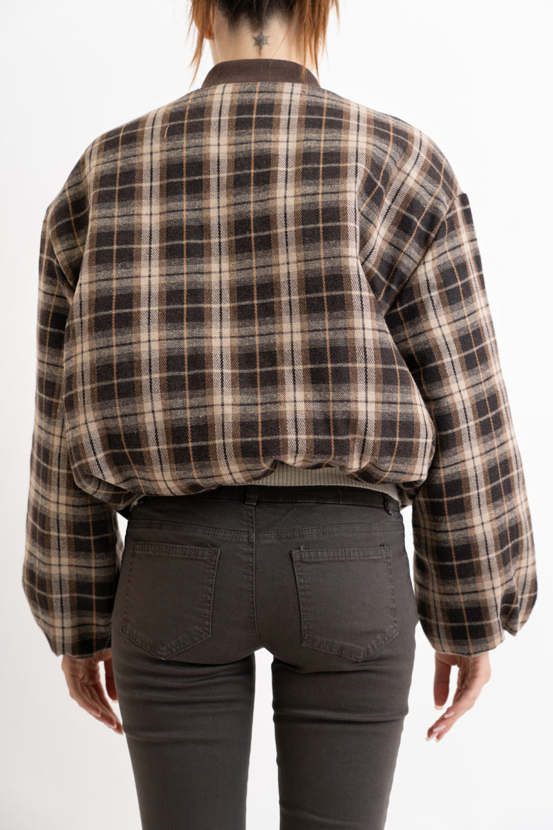 Bomber PlaidRust imbottito