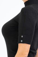 Maglia KnitChic con Mezzo Collo e Bottoncini