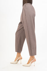 Pantalone Asimmetrico Taupe Luxe