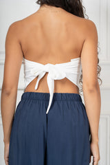 Top a fascia effetto raso con nodo