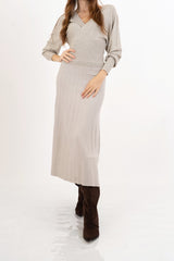 Gonna Soft Pleat in maglia plissé