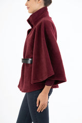 Mantella GoldBelt con collo alto e cintura