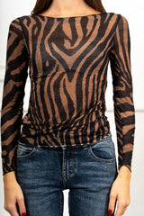 Maglia Aveline Zebrata