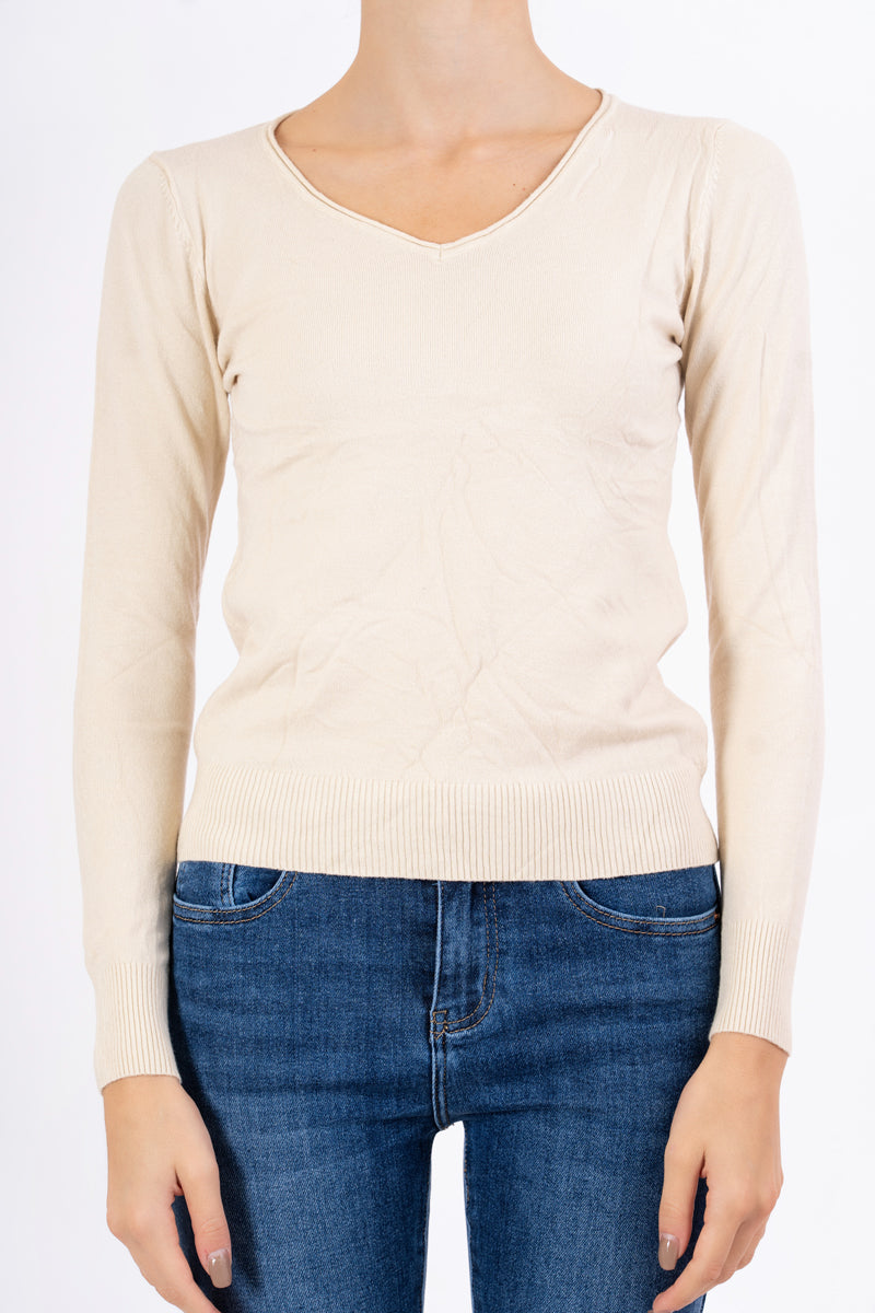 Maglia Dream Basic Scollo a V in Viscosa