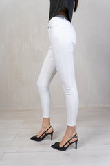 Skinny Chic – Pantalone a sigaretta stretch Bianco