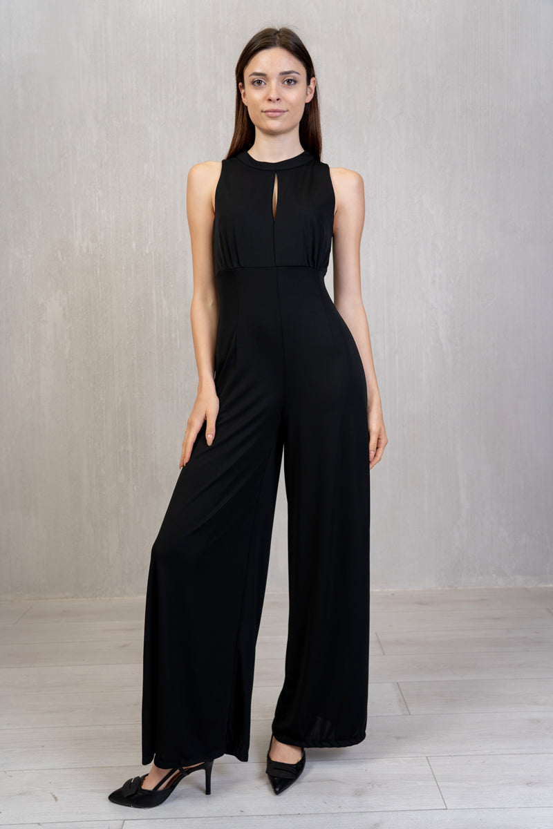 Tuta Elegance Borgogna con Goccia e Gamba Palazzo