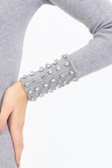 Tubino Shine con strass su collo e polsi