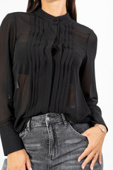Camicia Georgette Pleats