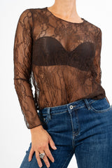 Lace Essential girocollo