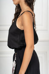 Top Spalline Regolabili in Lyocell Velato