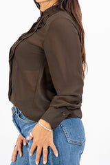 Camicia Georgette Pleats.