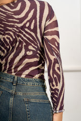 Maglia Aveline Zebrata