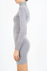 Tubino Shine con strass su collo e polsi