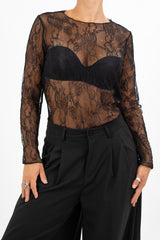 Lace Essential girocollo