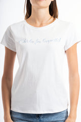 T-shirt ricamata “Chi la fà l'aspetti!”