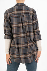 Camicia Over in Flanella Rusty Check