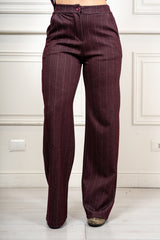 Pantalone Windsor a gamba larga