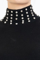 Tubino Shine con strass su collo e polsi