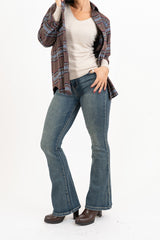 Camicia Over in Flanella Rusty Check
