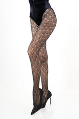 modella indossando Collant GeoNet 40 Den colore Nero Unica