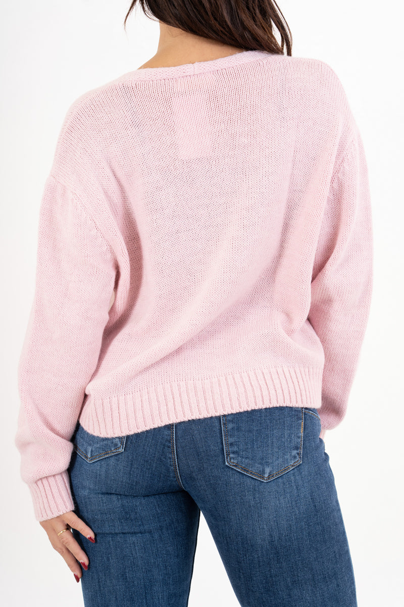 Cardigan SoftMood in misto lana con bottoni